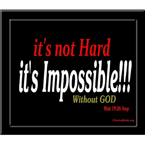 Impossible without God Poster