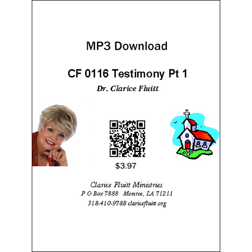 Dr Clarice Fluitt Personal Testimony